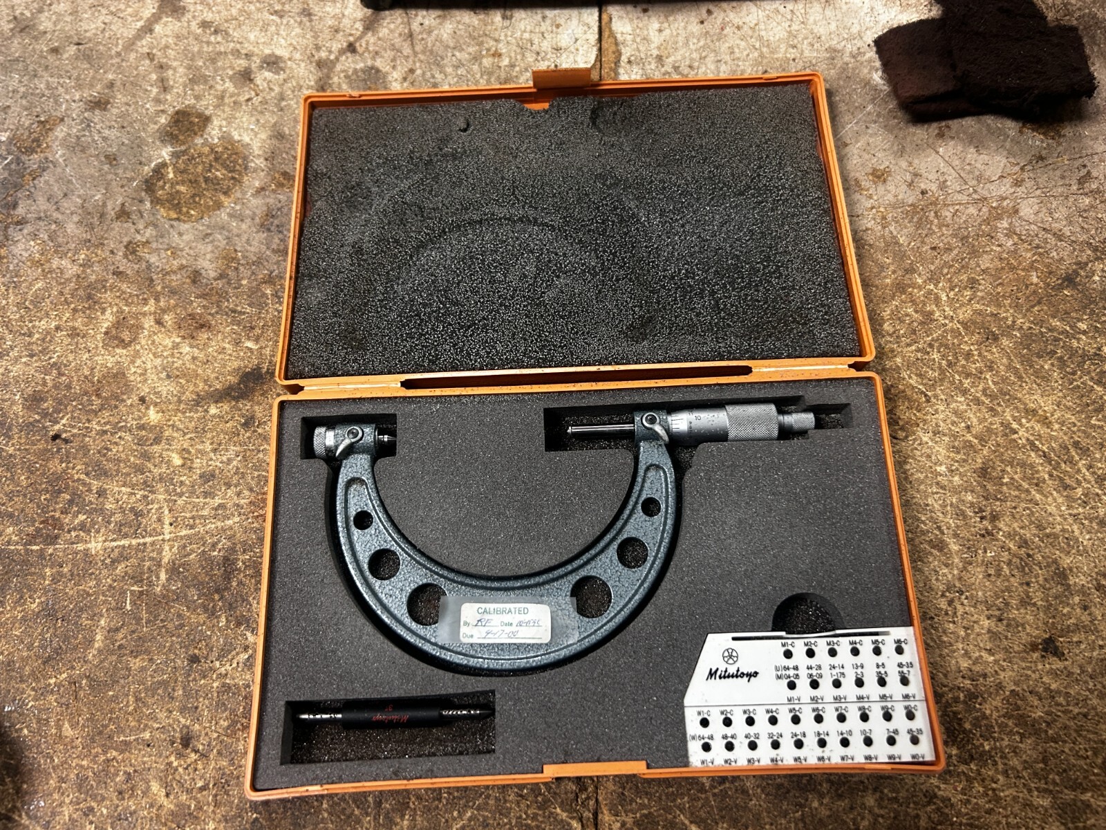 MACHINIST TpCb LATHE MILL Machinist Mitutoyo 4" Thread Micrometer 126 - 140