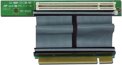 (1U/2U)(IPC)(PCI 32-bit) Riser Card w/ (Flex-Ribbon) (PLinkUSA) (R1PCI1-1R) NEW