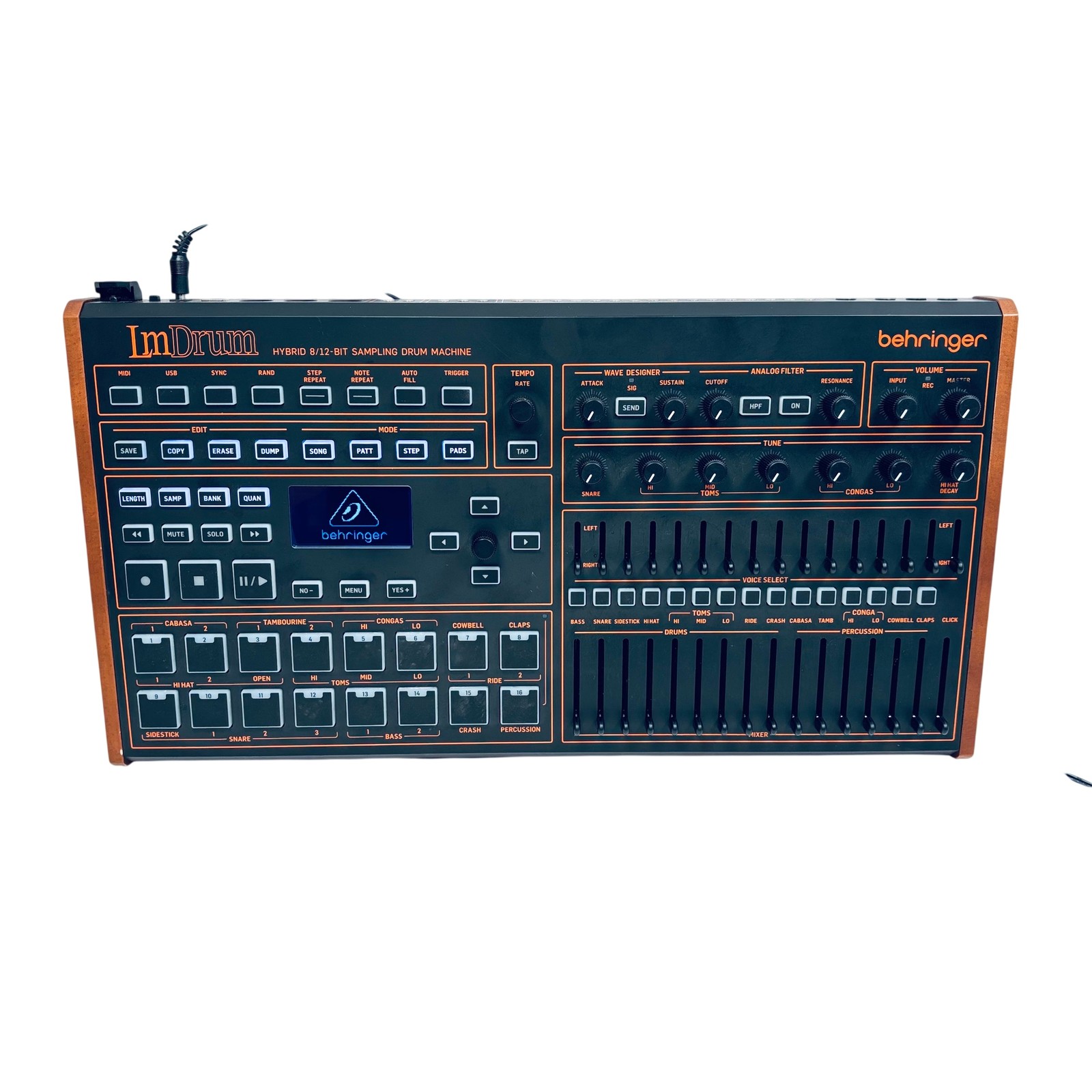 Behringer LM Drum Hybrid 8/12-Bit Sampling Drum Machine