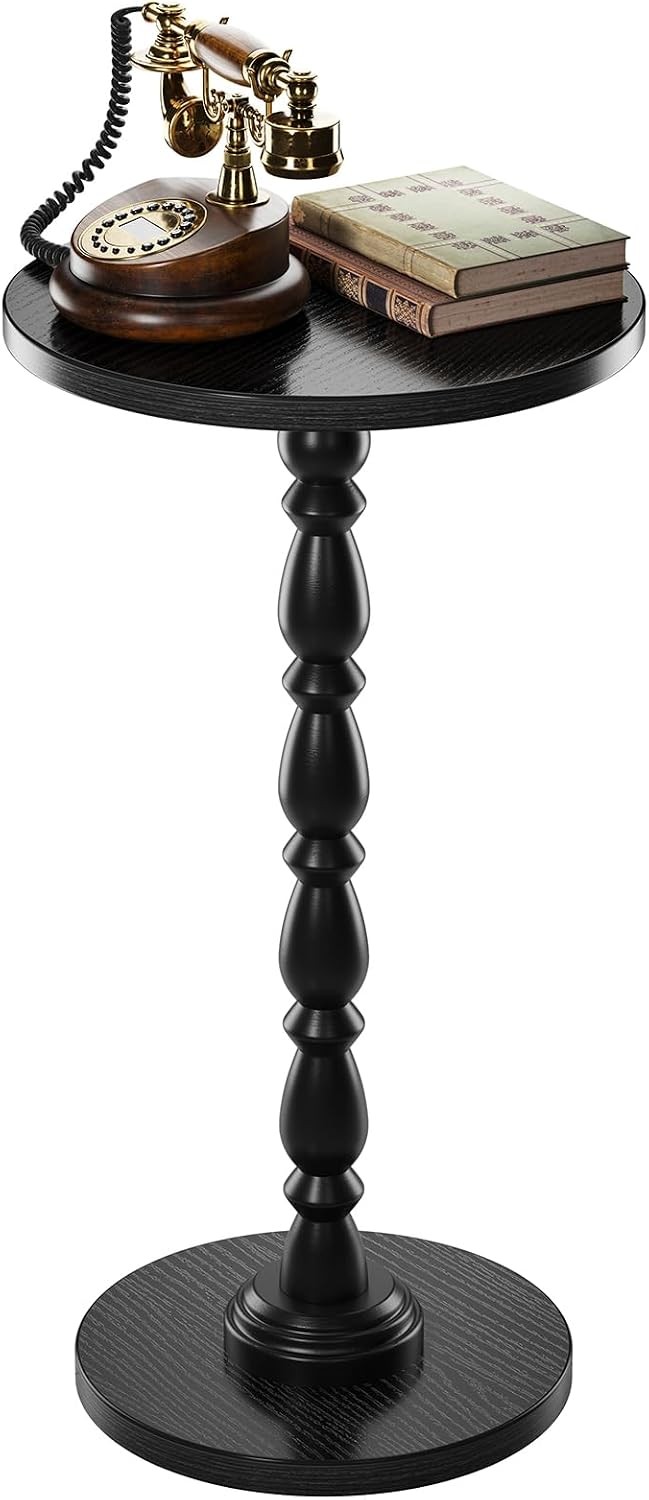 Small Round Side Table End Tables Living Room Vintage Accent Drink Table Small