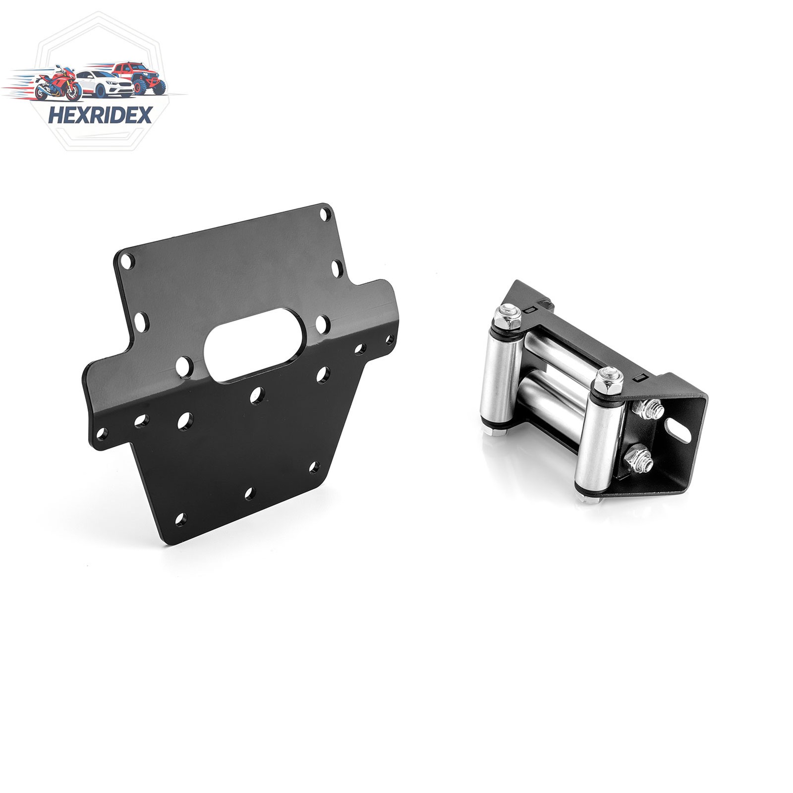 Winch Mount+4 7/8" Winch Roller Fairlead For Honda Rancher 420 2007-2013 ATV