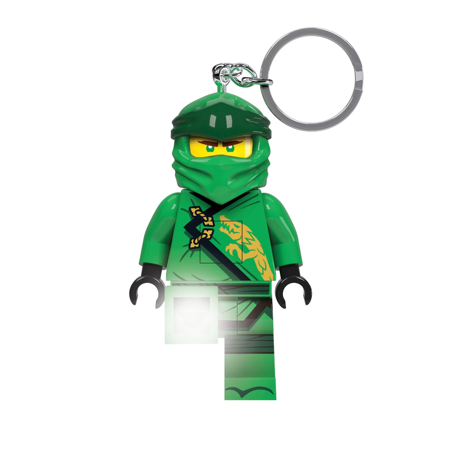 LEGO Ninjago Lloyd Keychain Light Posable Mini Figure with LED Lights