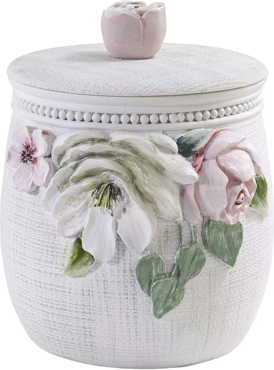 Avanti Linens - Covered Jar, Guest Bathroom Essentials, Multicolor