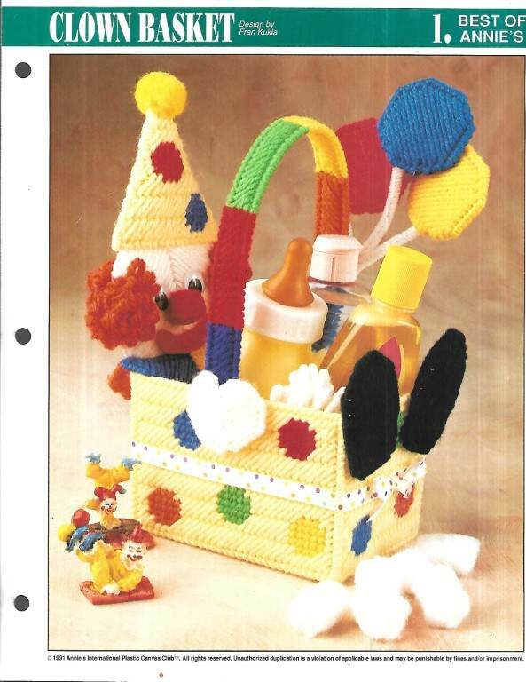 LOT/7 PLASTIC CANVAS LEAFLETS BABY PROJECTS