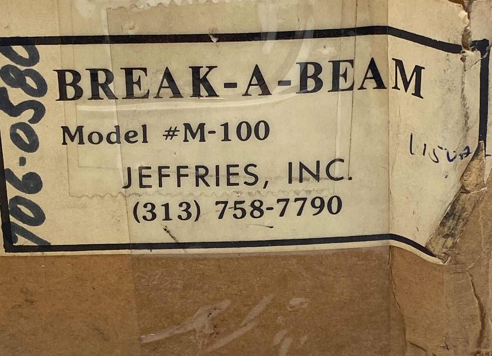 Break-A-Beam MODEL M-100 Run Actuator