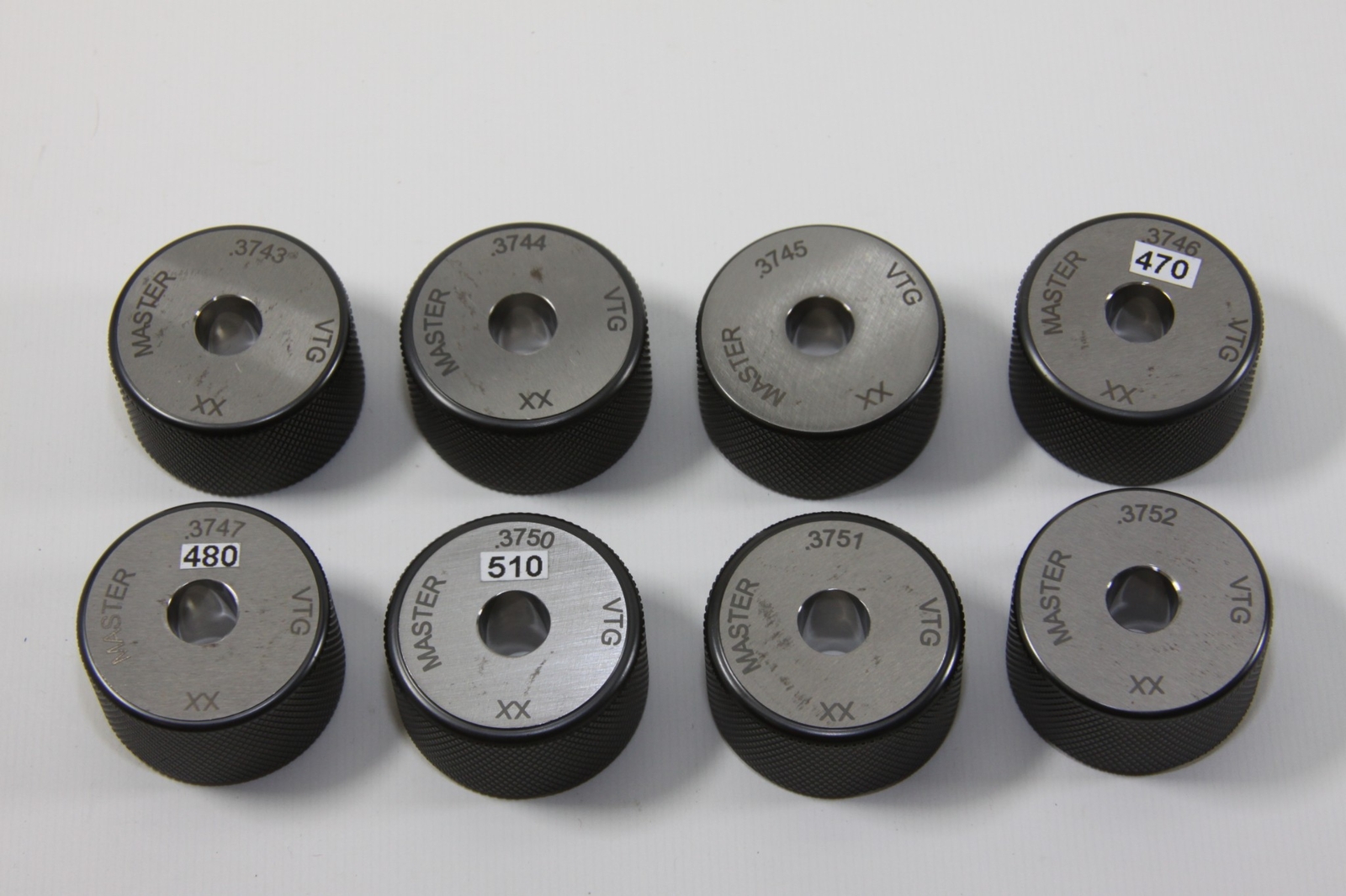 VERMONT GAGE MASTER RING GAGE STEEL XX .3743-.3746 & .3750-.3752 PN 231105310