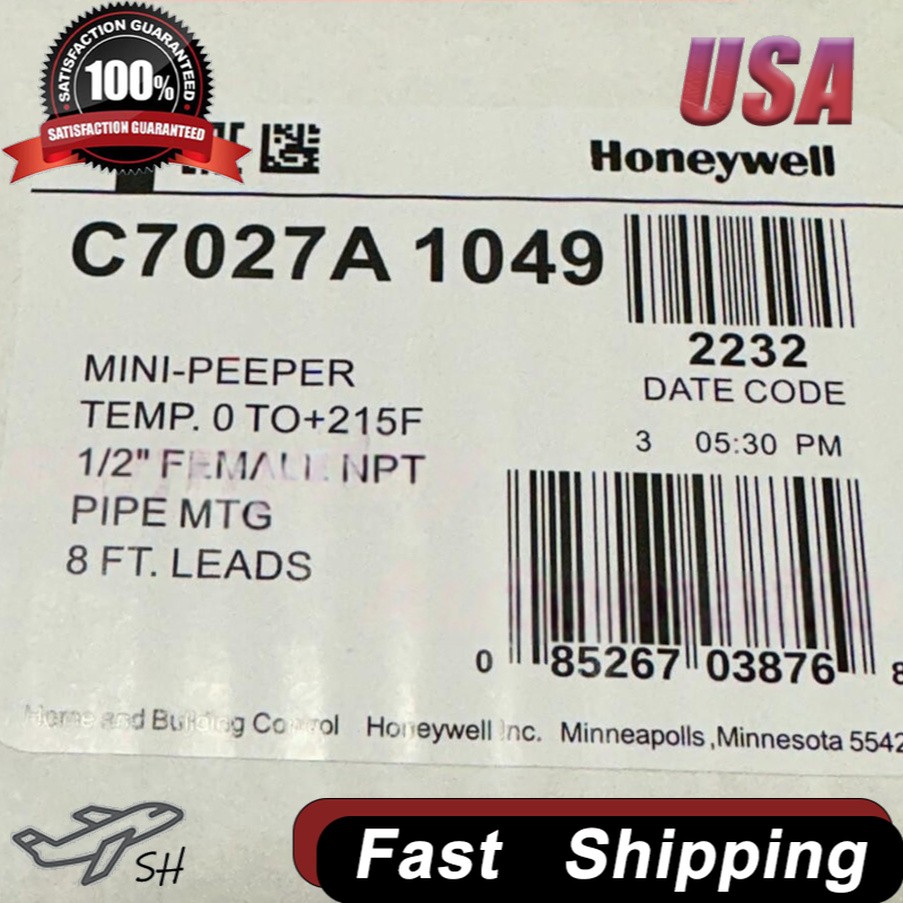 Honeywell C7027A1049 C7027A-1049 Flame Detector Sensor New US Stock Fast Ship