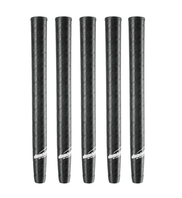Set of 5 Jumbomax STR8 Tech Non Tapered Grips Textured Wrap Black Extra Small