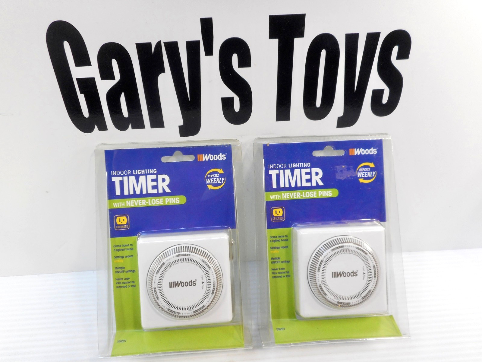 New Woods 59200 Indoor Timers - Repeats Weekly - Multiple Settings Lot Of 2