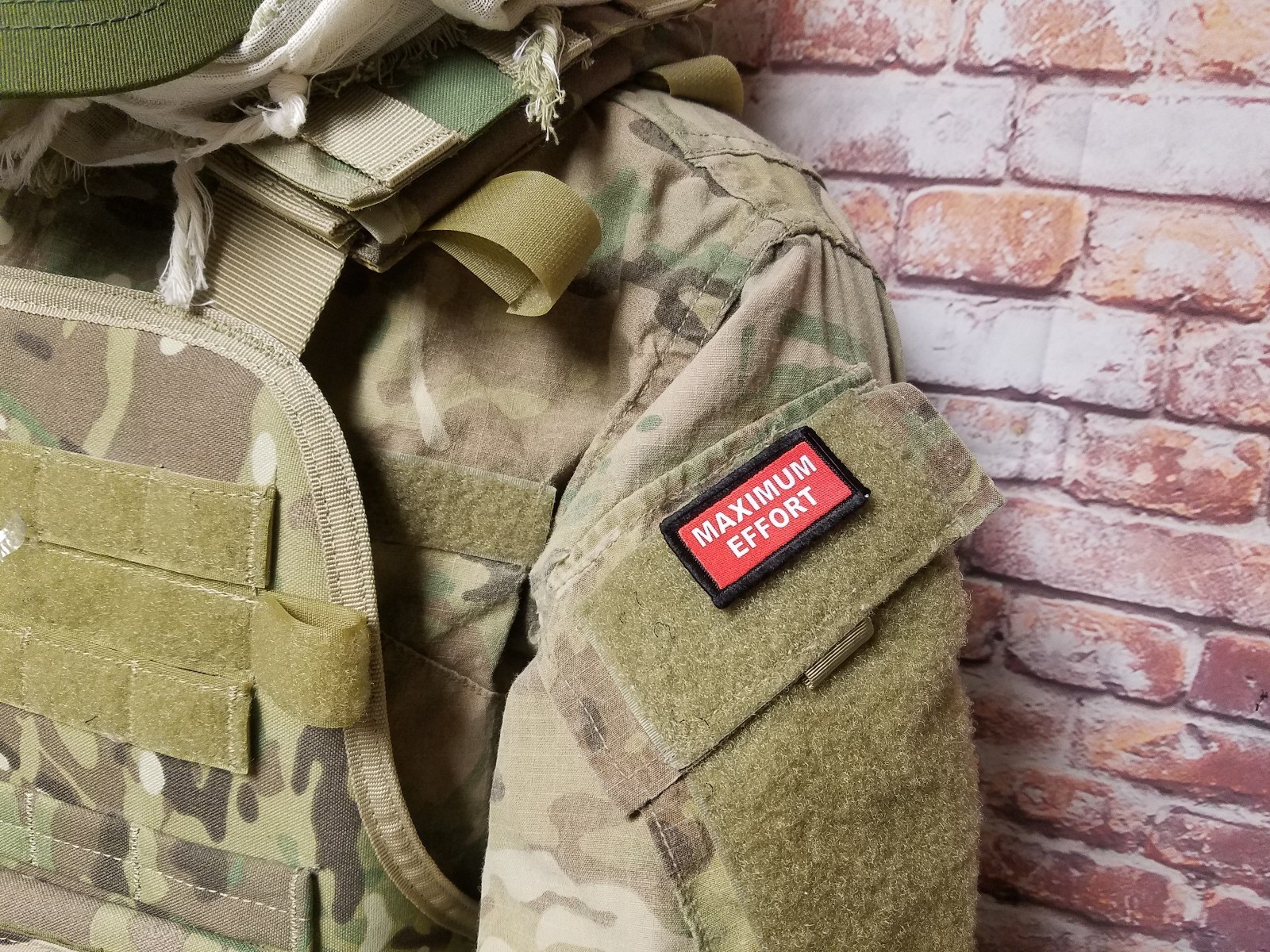 Maximum Effort Deadpool 1x2" Mini Military Patch Hook