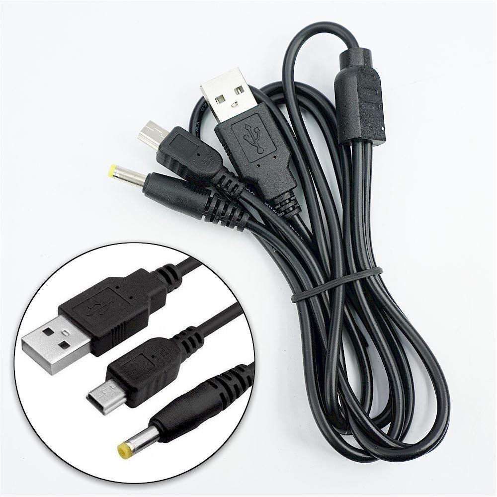 2-in-1 USB DC Power & Data Cable for Sony PSP 1000 2000 3000