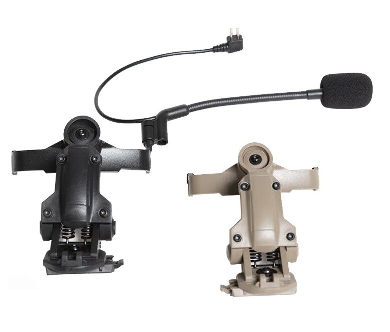 Helmet ARC Rail AMP Adapter for Peltor Comtac Headset Ear Pro Pop-Out Rotate