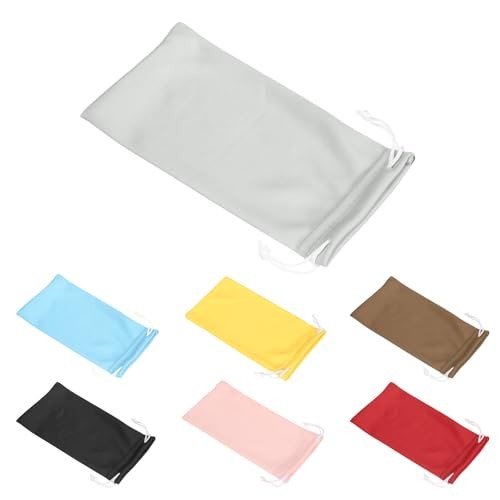 5pcs Eyeglass Pouch Soft Microfiber Sunglasses Storage Bag Portable