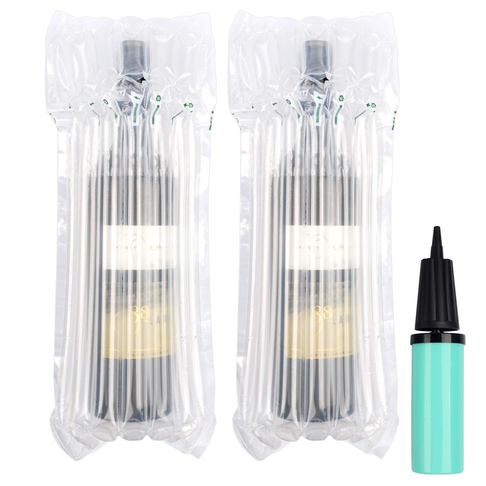 Kyrieval 20 Pack Wine Bags for Travel, 9.3 in * 16.14 in, Transparent