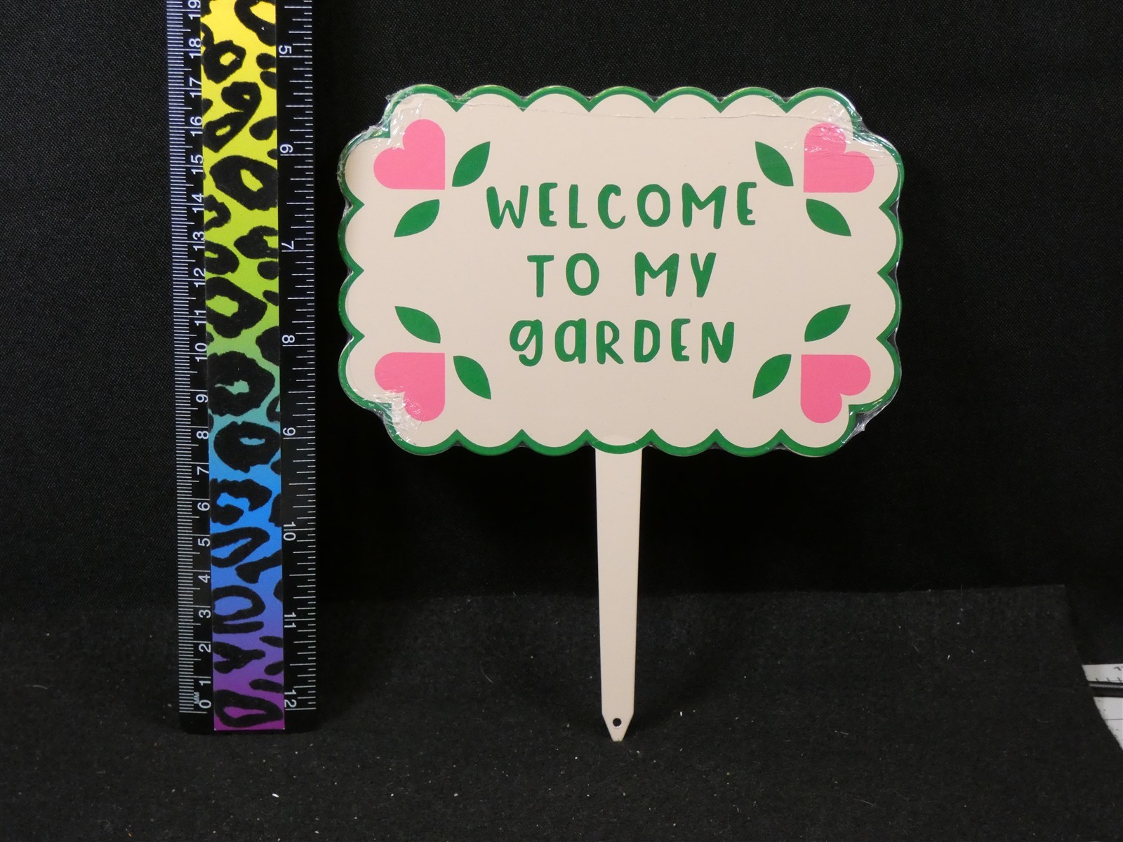 Target Bullseye's Playground Metal Welcome To My Garden Lawn Yard Sign Stake