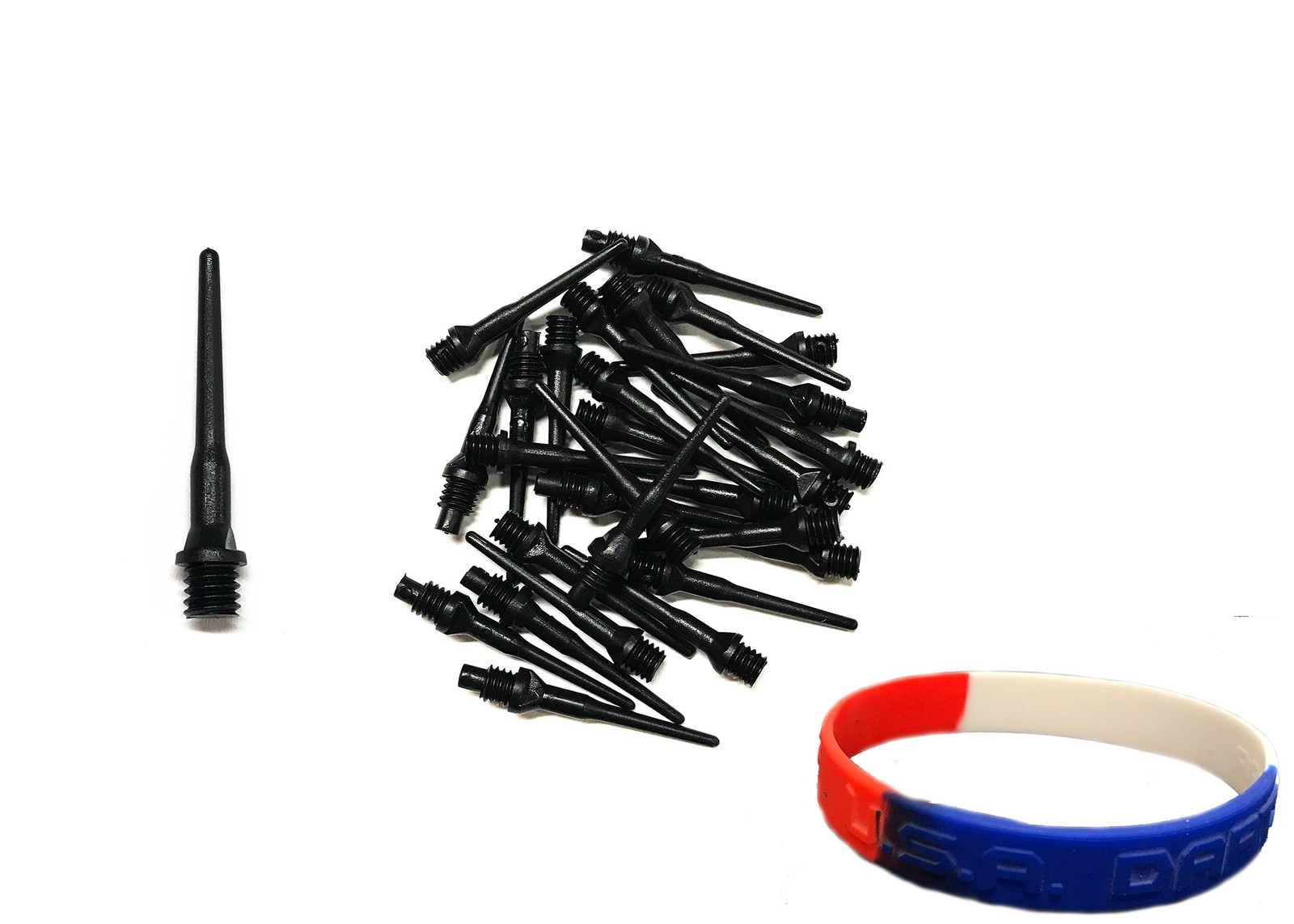 Tufflex Extra Strong 2BA 3/16" Thread Soft Tip Dart Points 100-1000 Packs Plu...