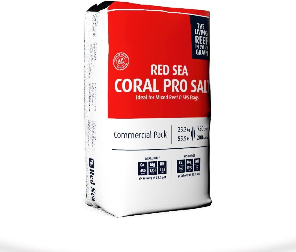 Red Sea Coral Pro Marine Salt Mix 200 Gallon Bag - Premium Reef Aquarium Salt