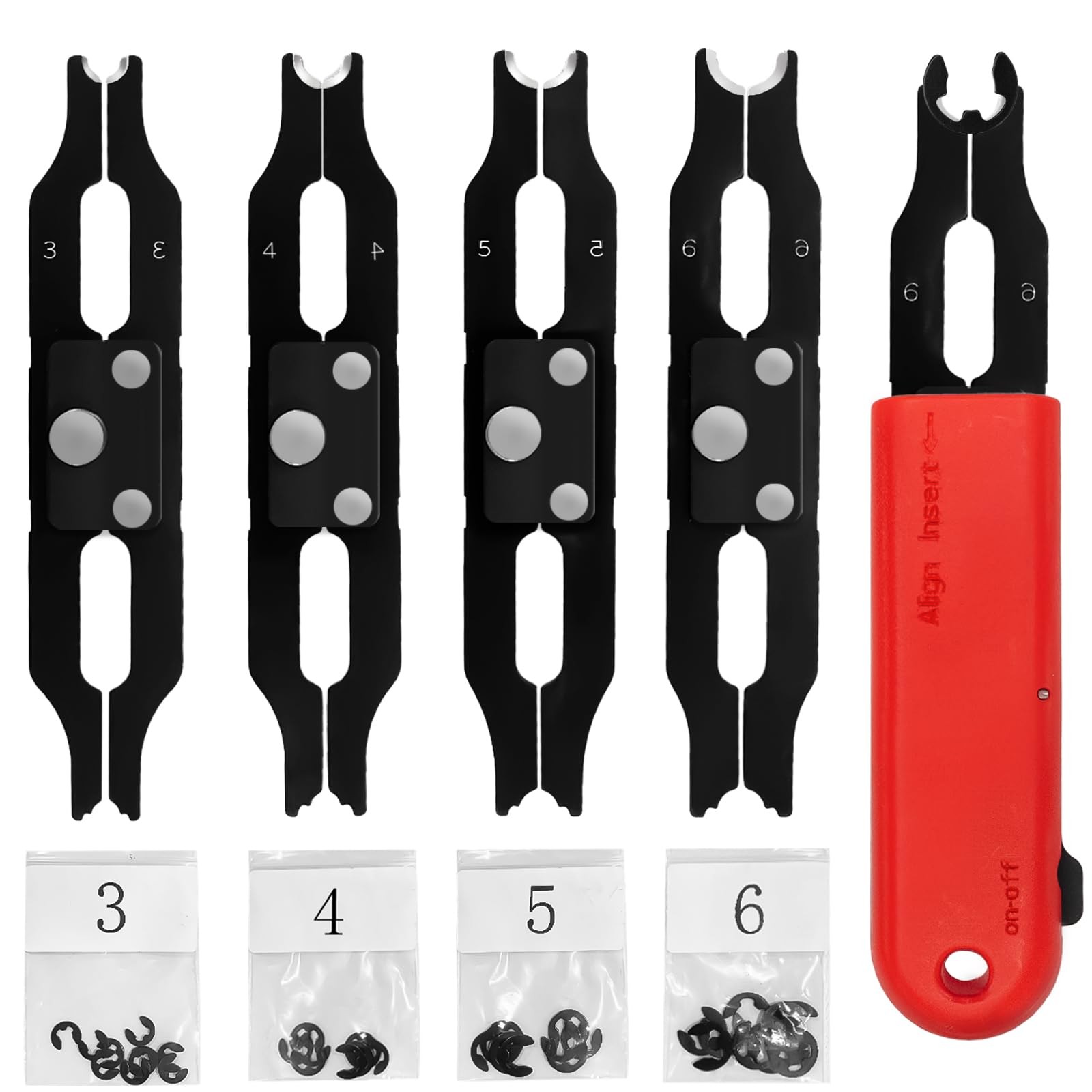 Sopnom E Clip Tool, E Clips Removal and Installation Assortment Kit Tool Set,...