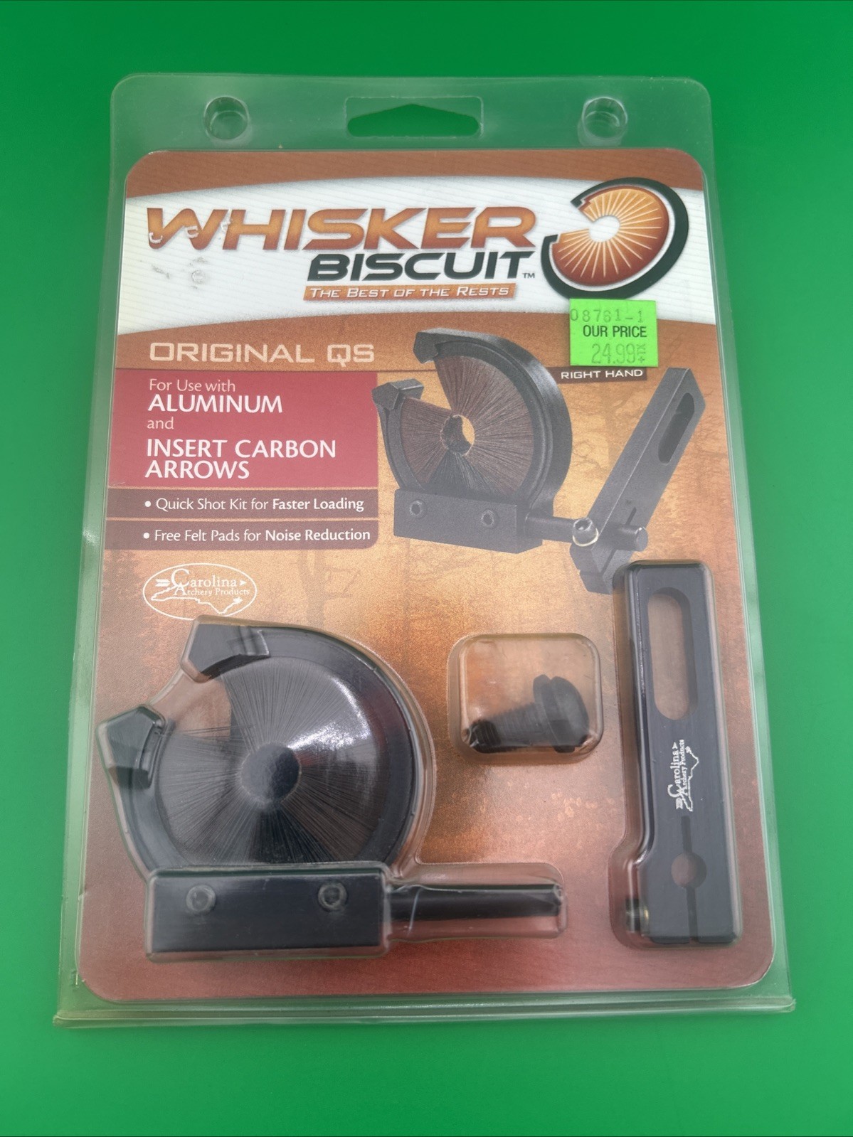 🔥NEW🔥whisker Biscuit Right Hand Original QD W/ Felt Pads Arrow Rest