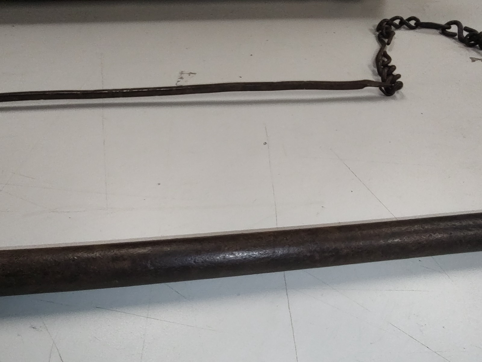 Blacksmith ladel with hand crafted chain 1800's ?