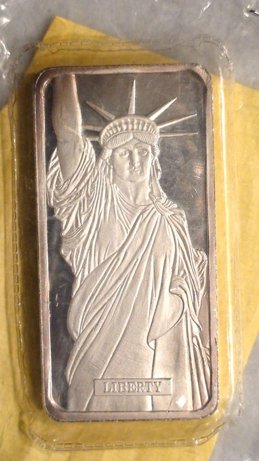 RARE MTB 10 OUNCE LIBERTY .999 SILVER BAR WITH ASSAY CERTIFICATE MADE IN THE USA