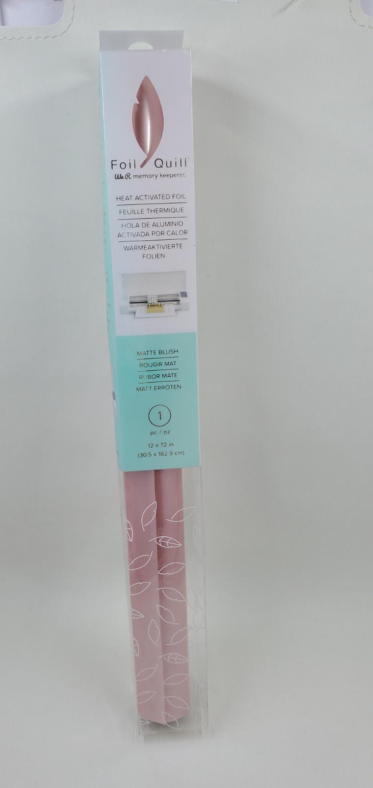 CR3 We R Memory Keepers Foil Quill Heat Activated Roll 12" X 72" Matte Blush