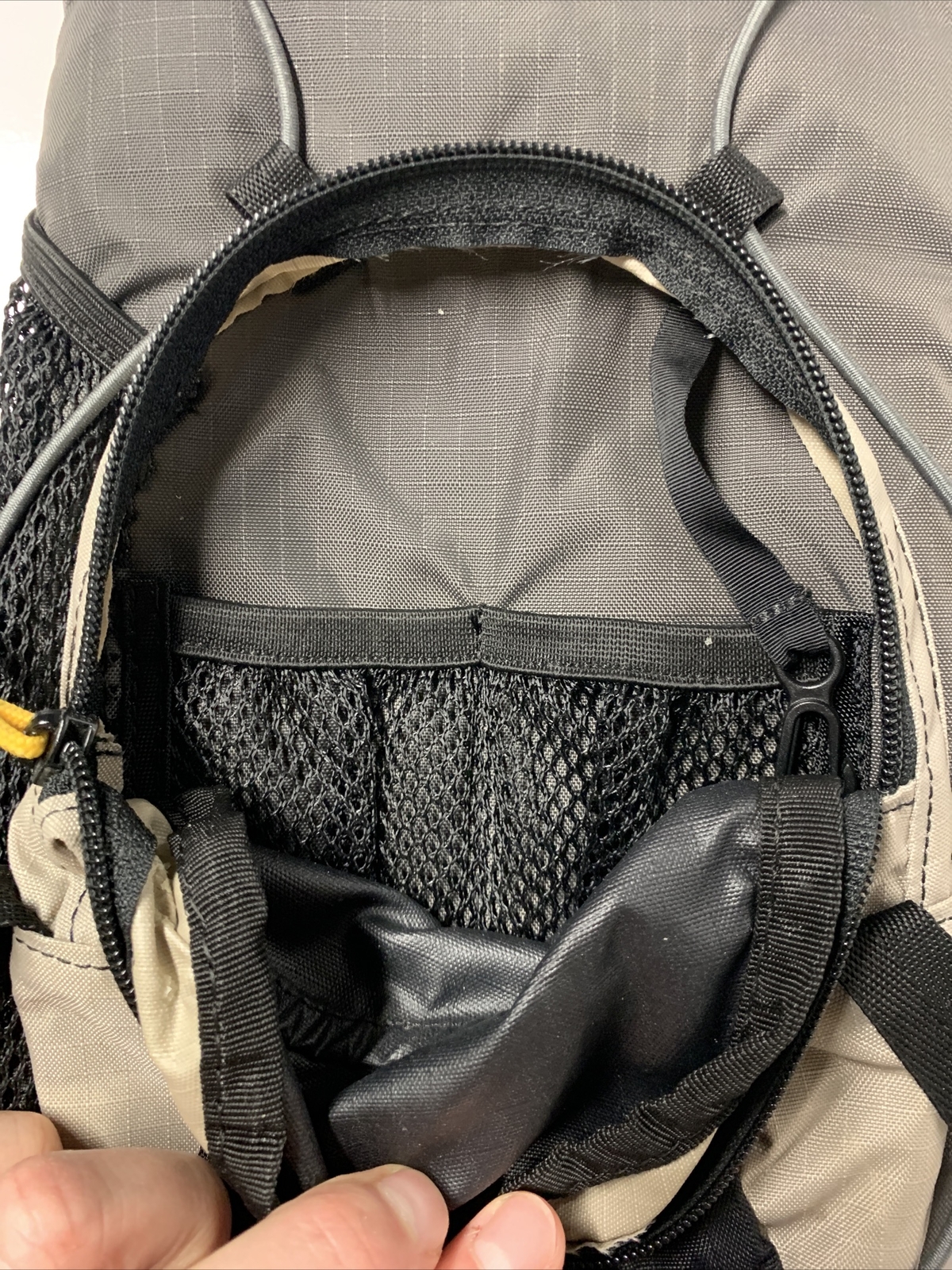 EUC Camelbak LOBO Hiking Padded Backpack Black Tan - No Hydration Pack