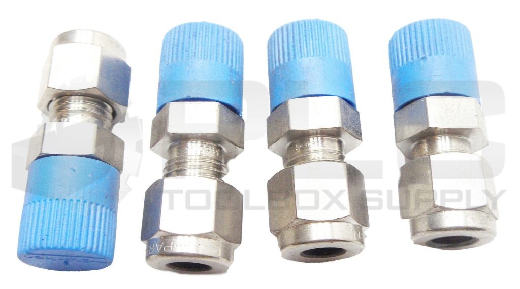 LOT OF 4 NEW PARKER 316 EMS COMPRESSION TUBE FITTING