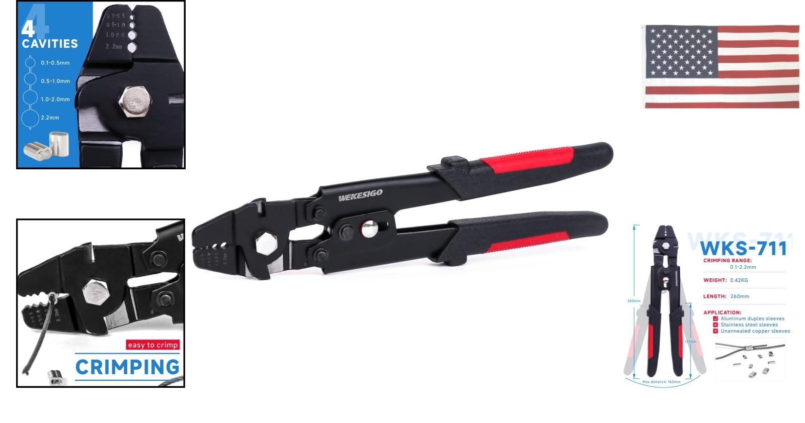 Sanuke Professional Tool Solution Wire Rope Crimping Tool/d