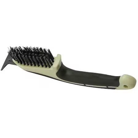 Hyde 46835 1 13/64 In W Scratch Brush With Scraper, Stiff, 6 In L Handle, 3 1/4