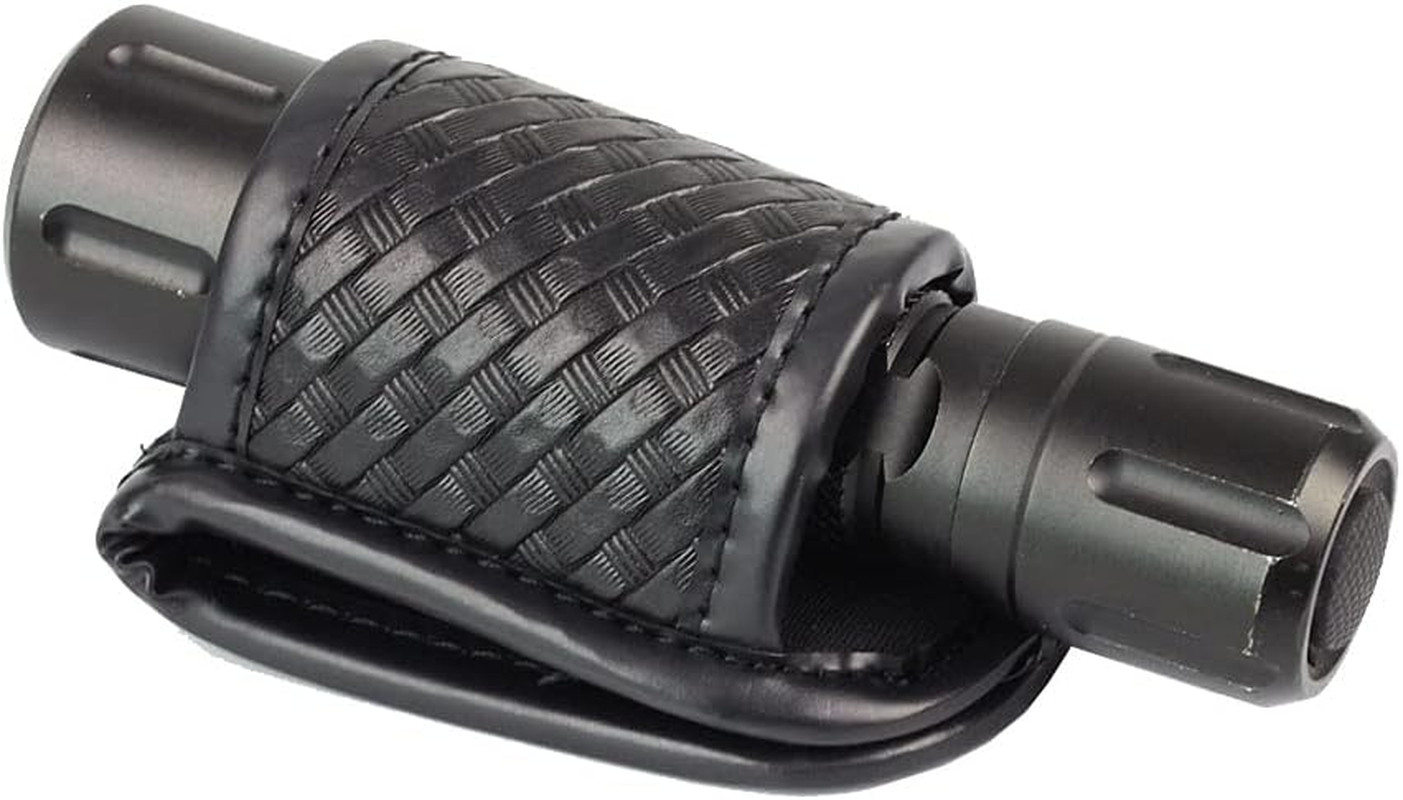 Compact Flashlight Holder, Open Top Compact Light Holder -Duty Belt Basketweave