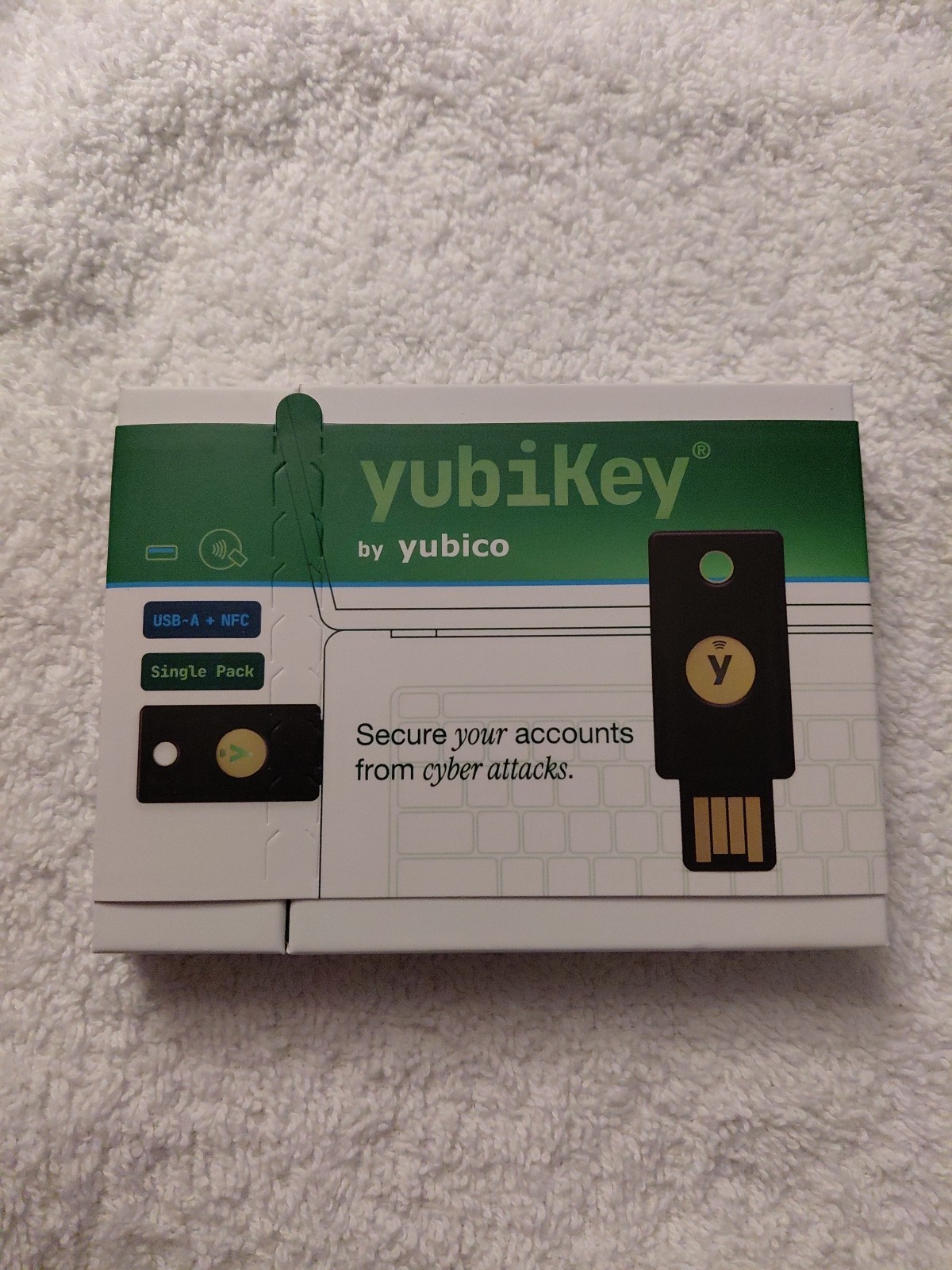 YUBICO YUBIKEY 5 NFC SINGLE PACK- BRAND NEW.
