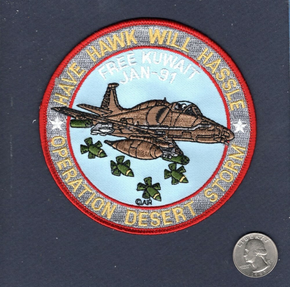IAF Israeli Air Force A-4 Skyhawk Desert Storm 1991 IDF Israel Squadron Patch
