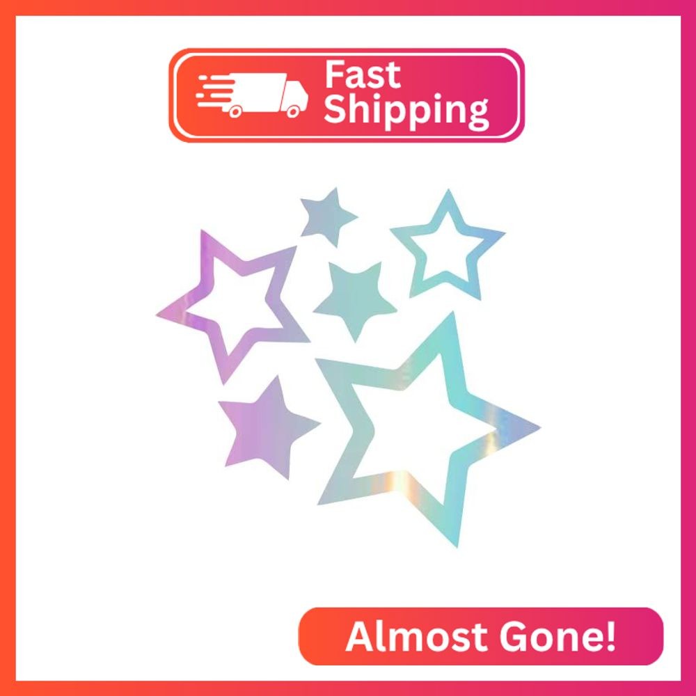 NBFU Simple Full Star 2 (Holographic Opal Purple) (Set Of 2) Premium Waterproof