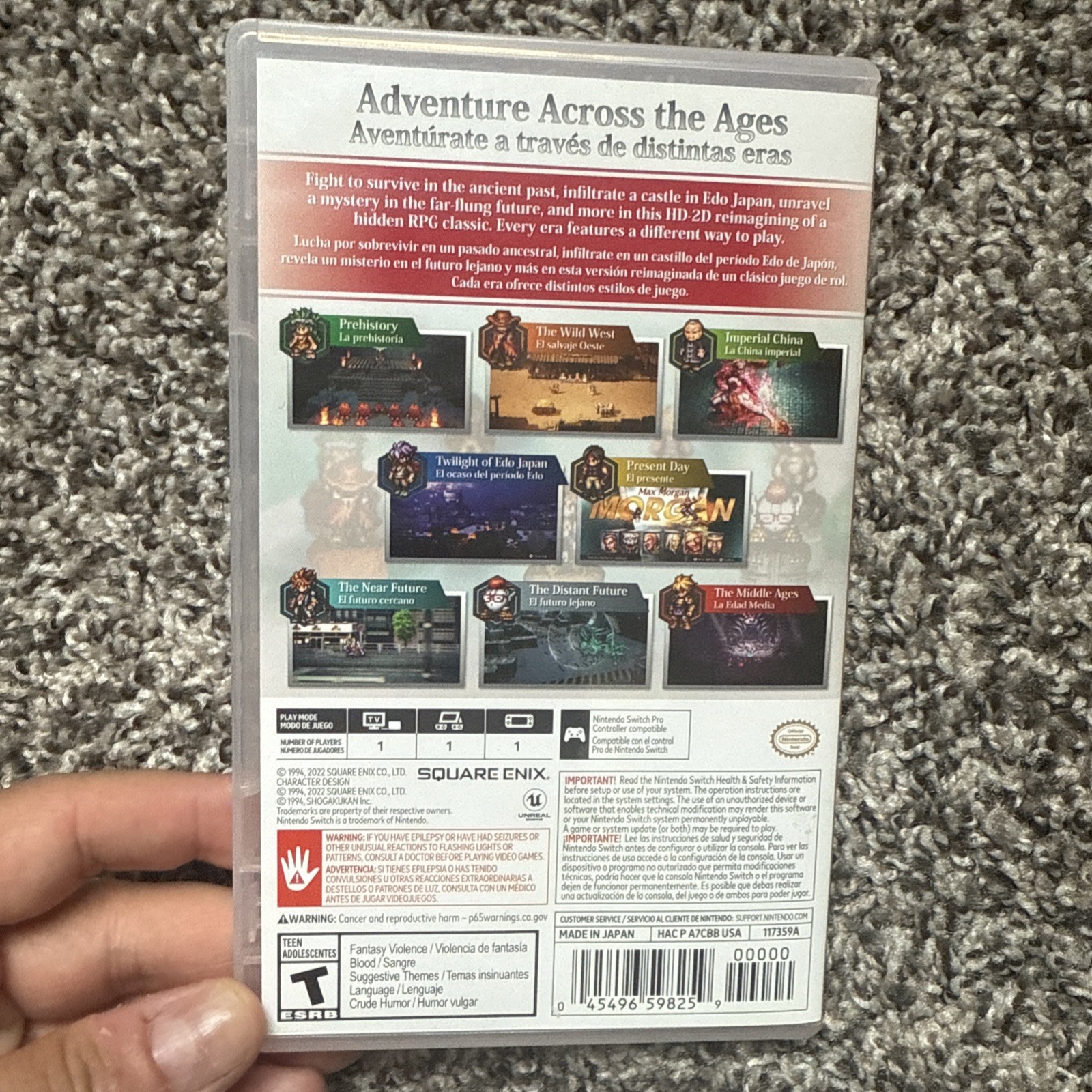 Authentic Box Case ONLY Replacement Nintendo Switch for Live A Live