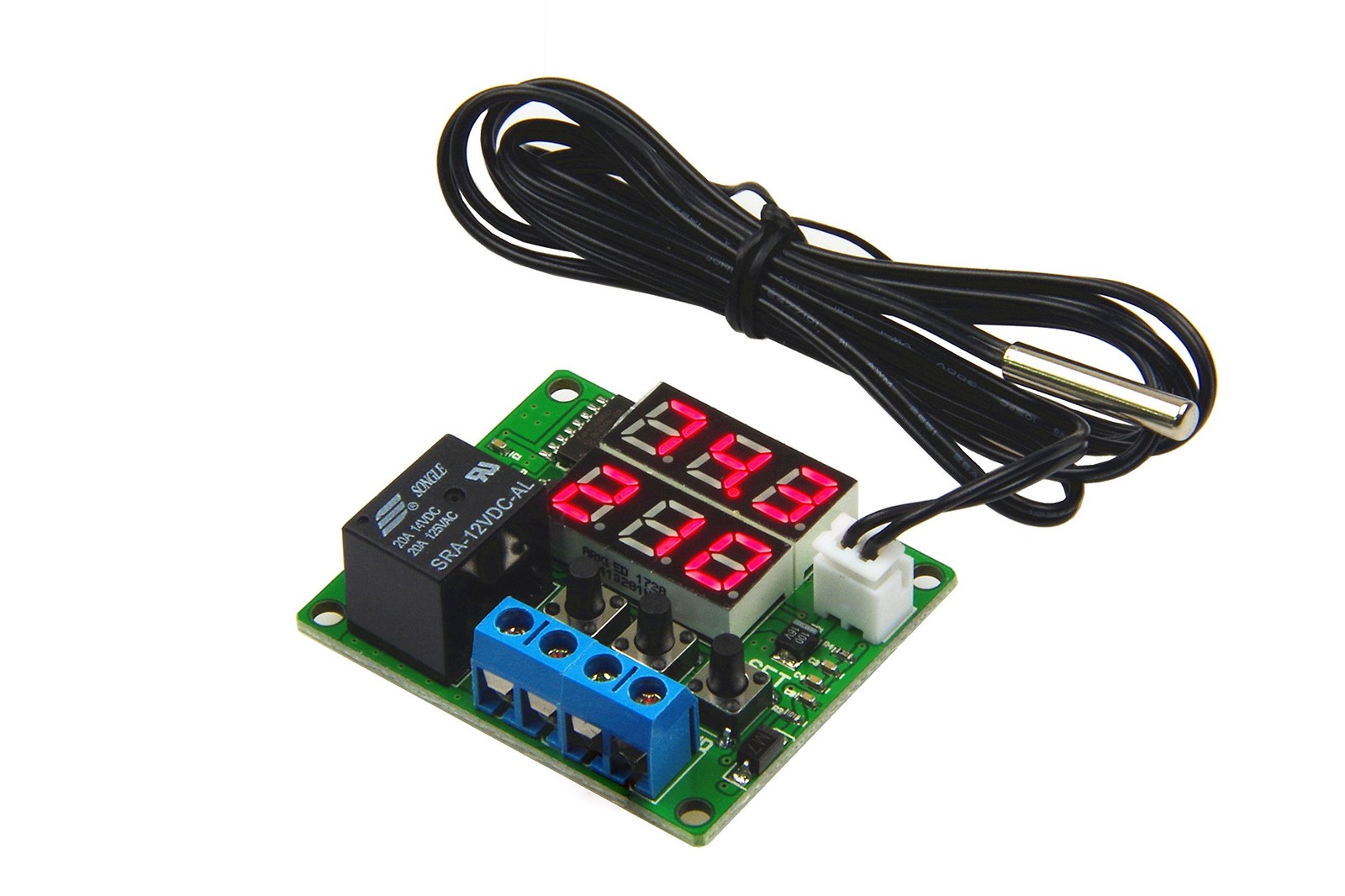 DC 12V Digital Thermostat Module -58℉ to 257℉ Fahrenheit Temp Display Tempera...