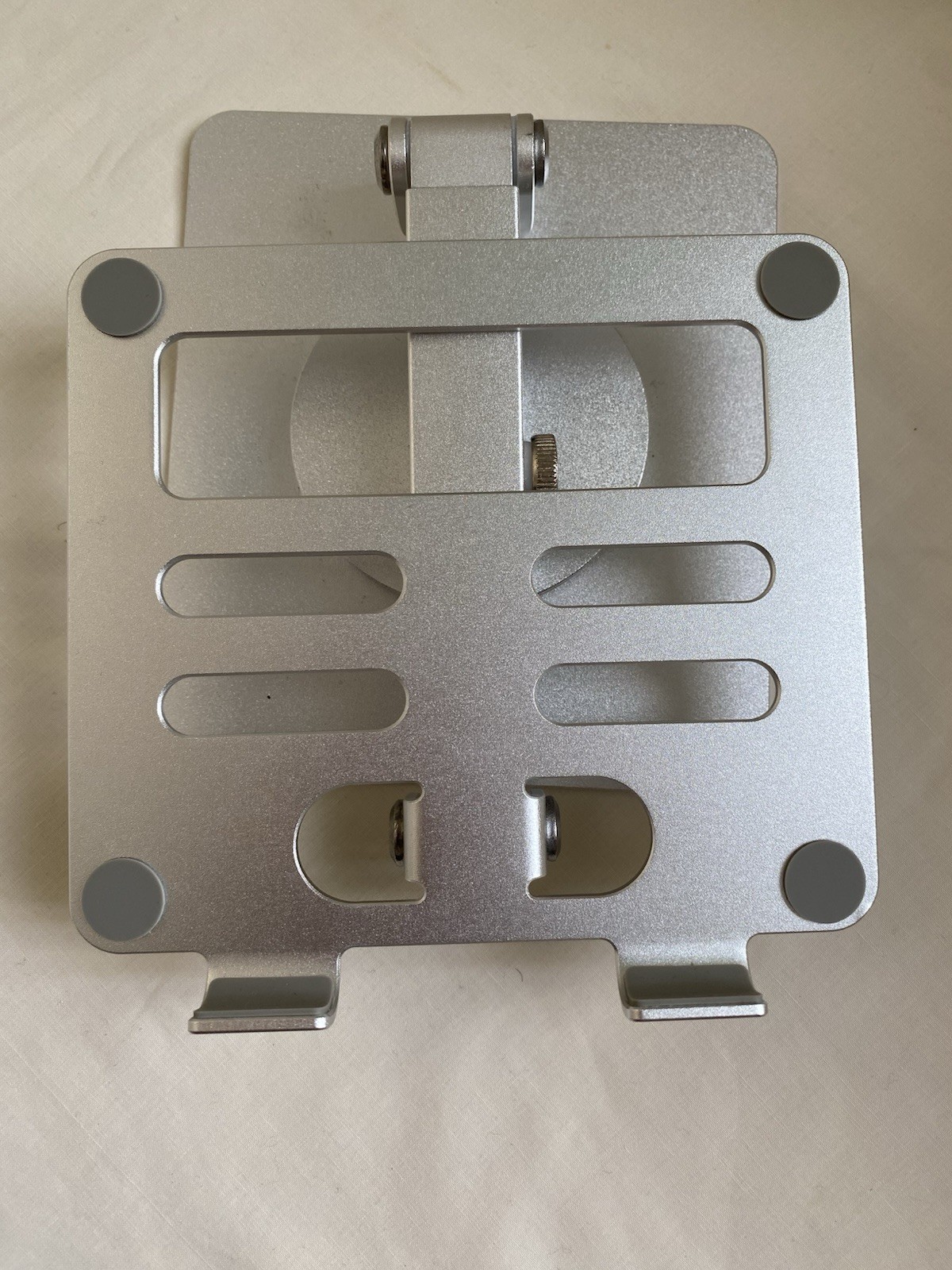 Small Notebook Rotating Silver Metal Stand