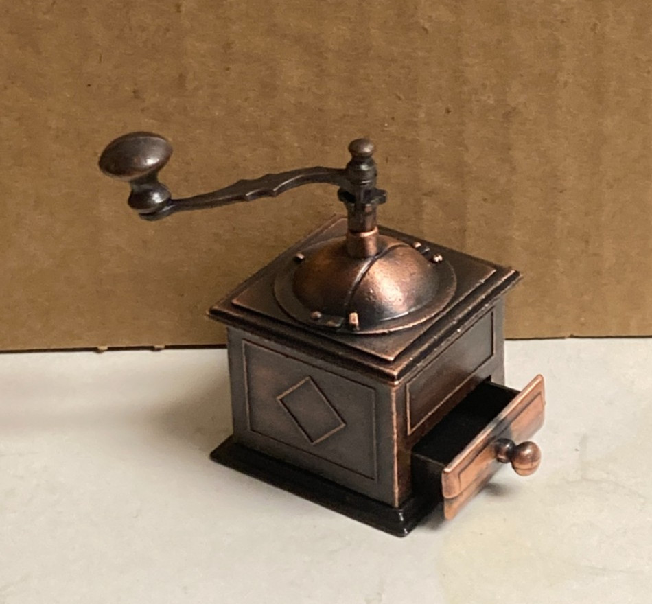 Vintage Miniature Coffee Spice Grinder Mill Metal PENCIL SHARPENER