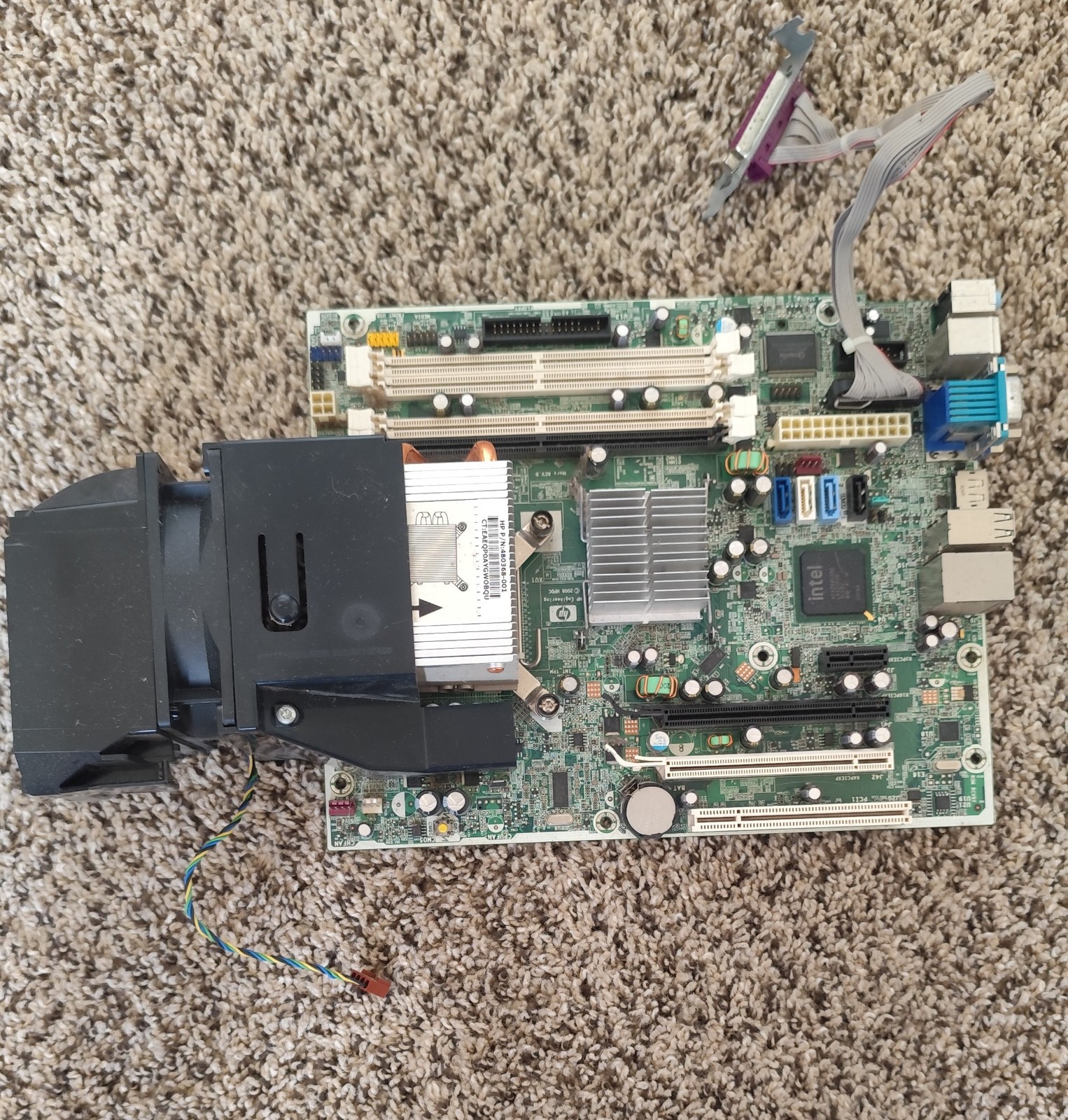 HP Compaq DC7900 SFF Motherboard + Core 2 Duo E8400 CPU +Original Cooler 460969