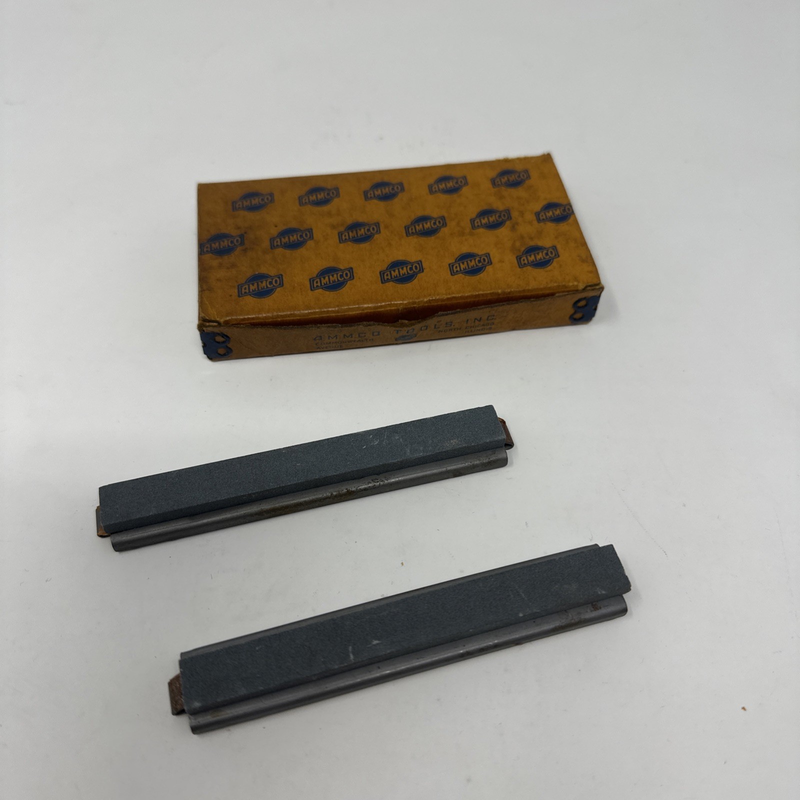 Ammco 3810 Hone Stones (2) NOS in Very Nice Original Box