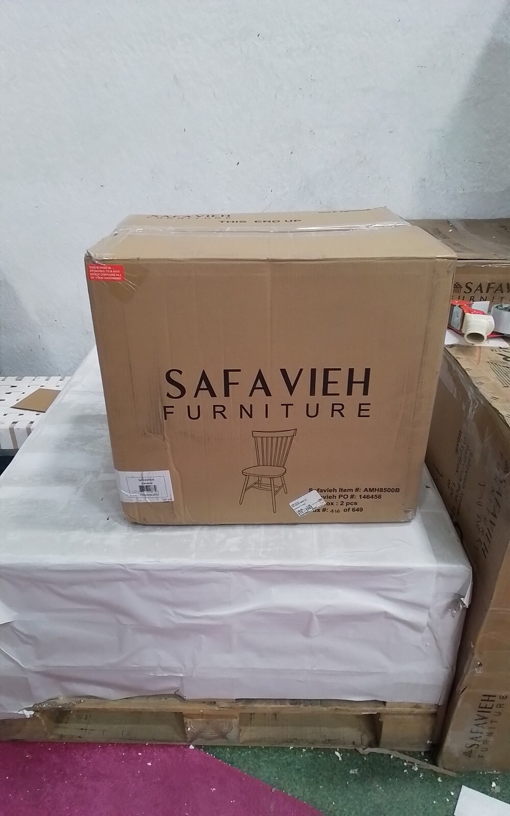 Safavieh PARKER SPINDEL SIDE CHAIR, Reduced Price 2172736315 AMH8500B