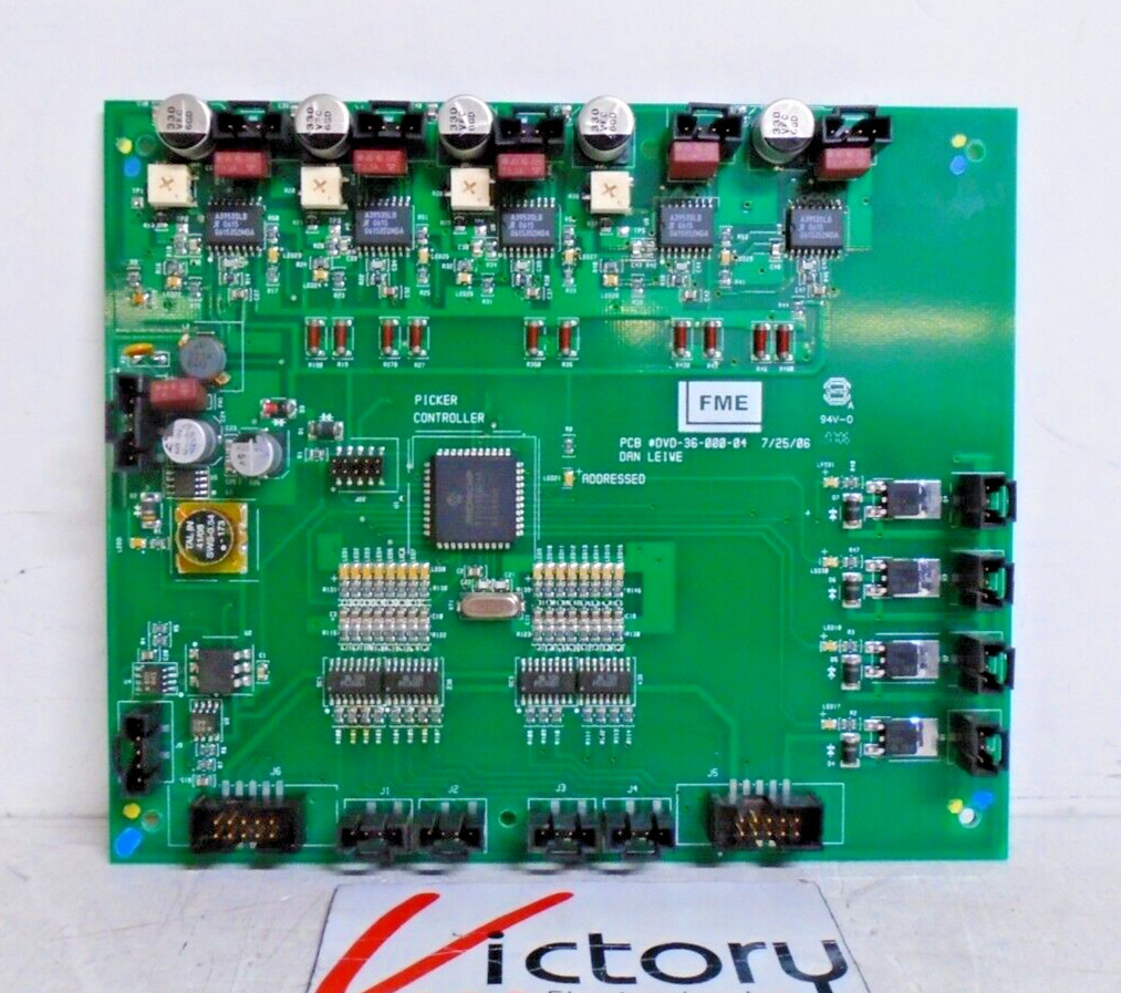 Used FME Forte Micro Picker Controller PCB Board | PCB #DVD-36-000-04 (RB)