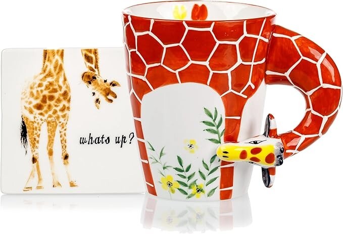 Giraffe Mug and Coaster Set