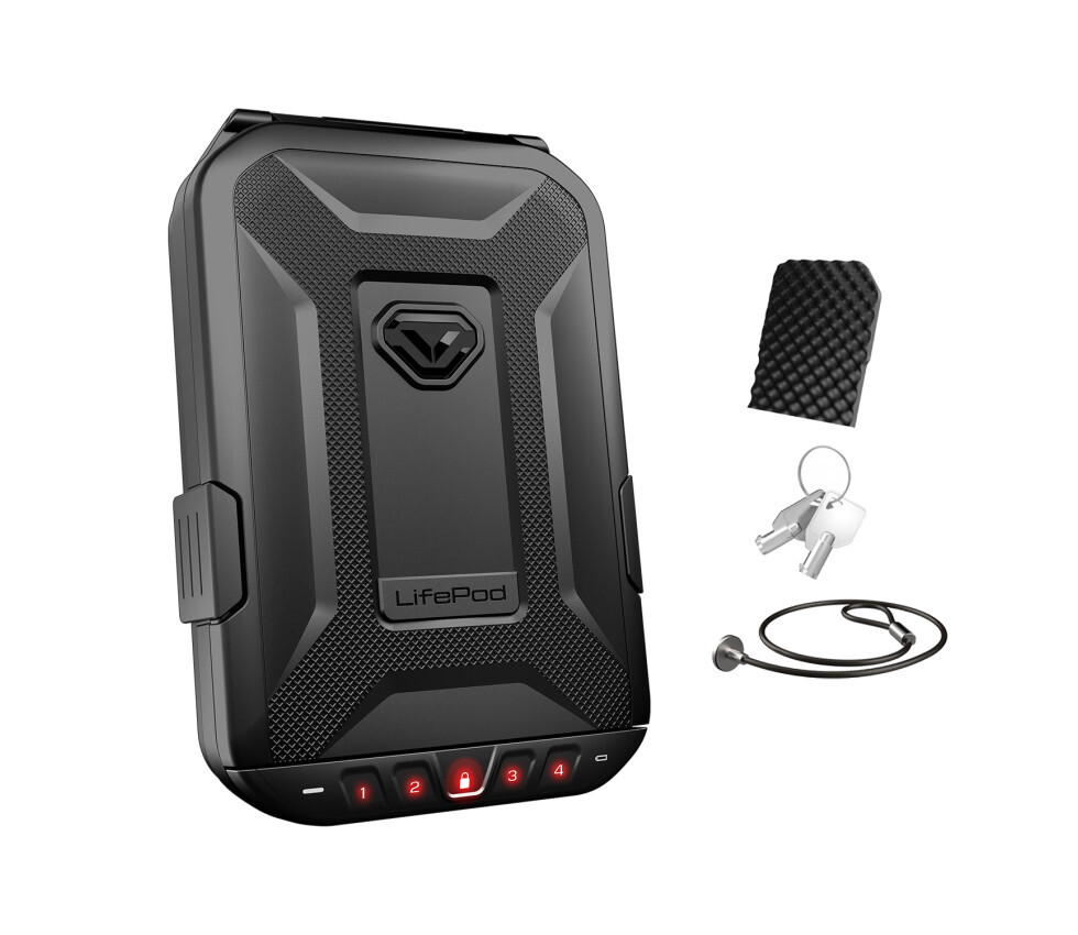 LifePod Electronic Lock Box Weatherproof Travel Case for Security on the Go
