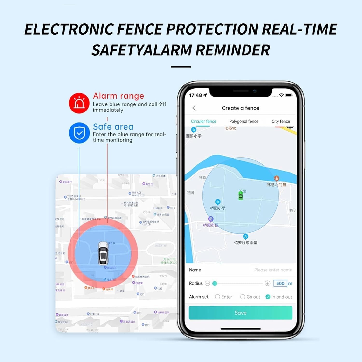 GPS Tracker for Vehicles No Subscription - Mini Magnetic Tracker Device for V...