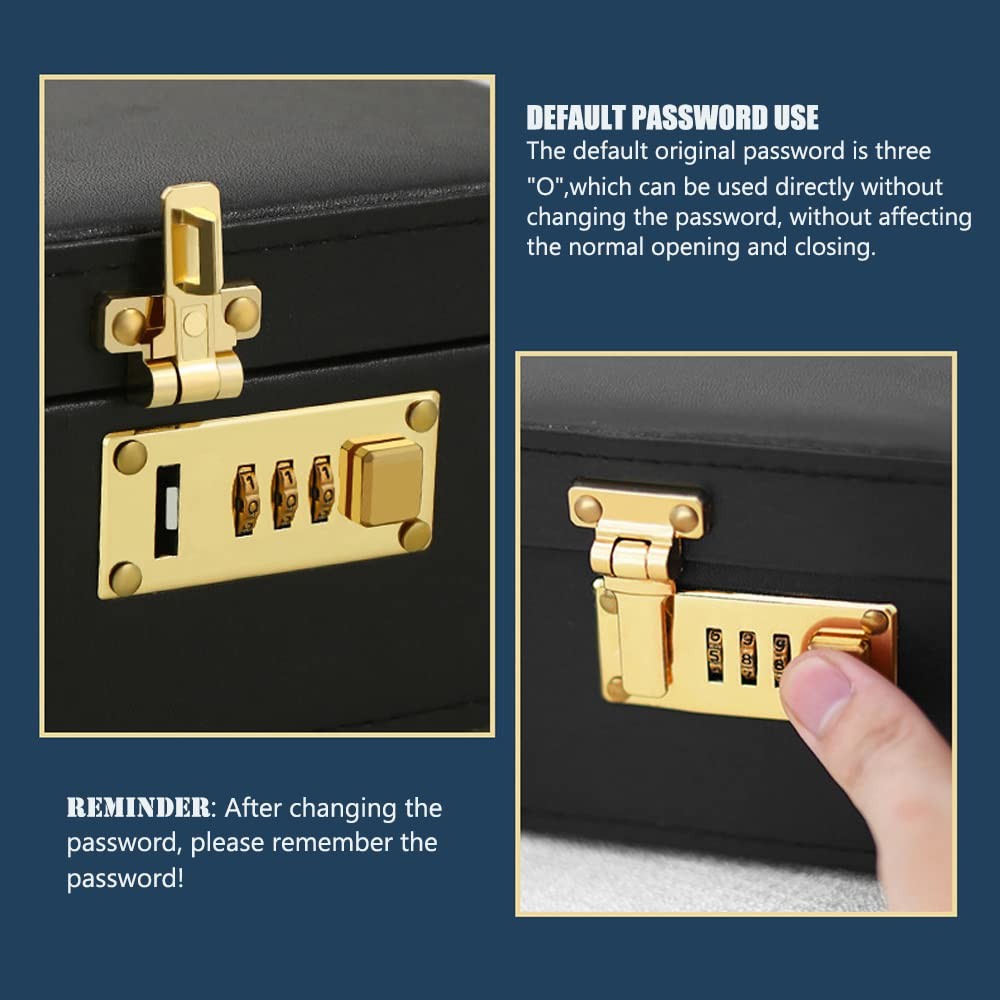 2pcs Tool Box Hasp, Luggage Combination Lock, Briefcases Yellow or Silver