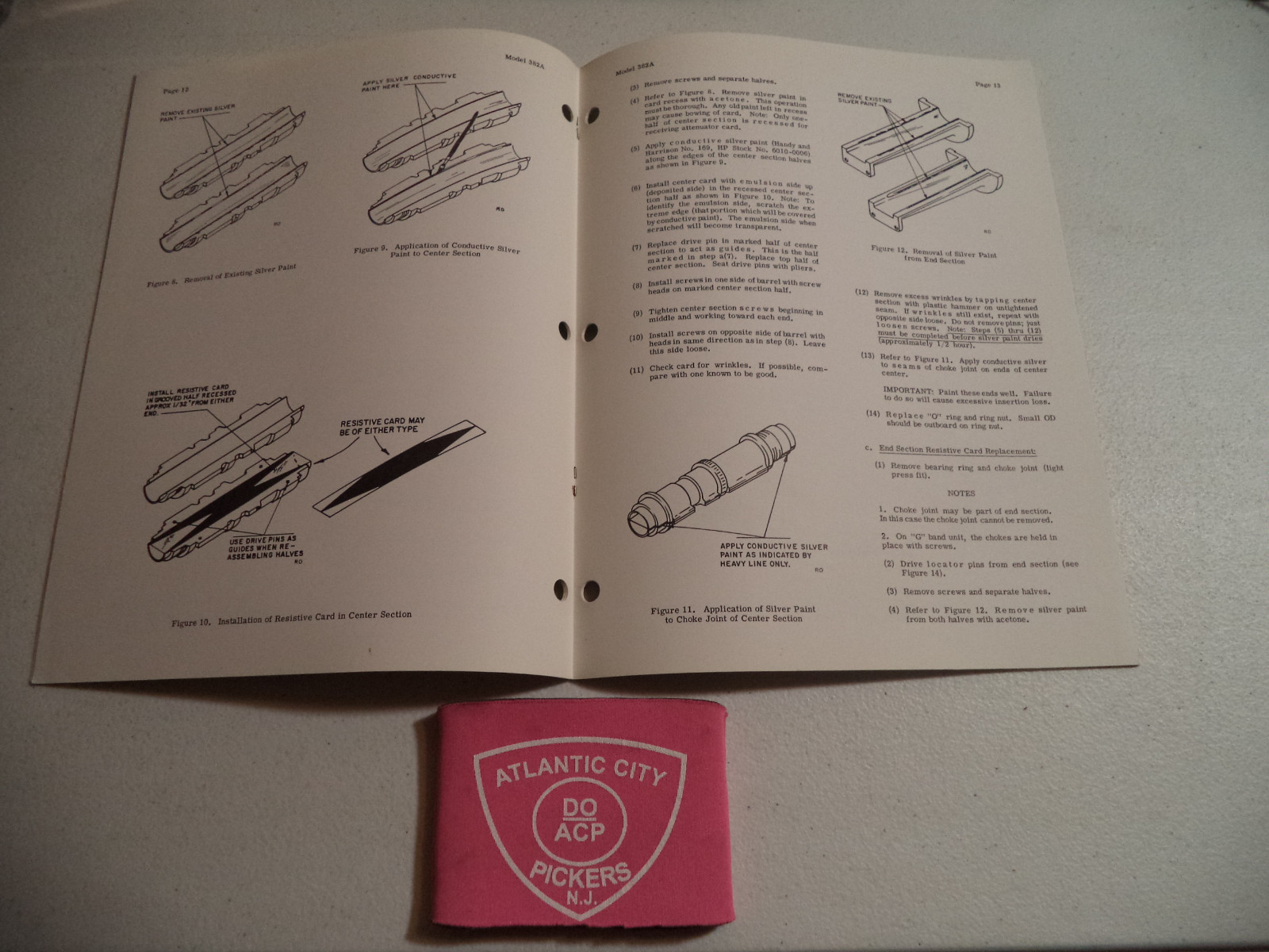 HEWLETT PACKARD HP 382A VARIABLE ATTENUATORS OPERATING NOTE MANUAL