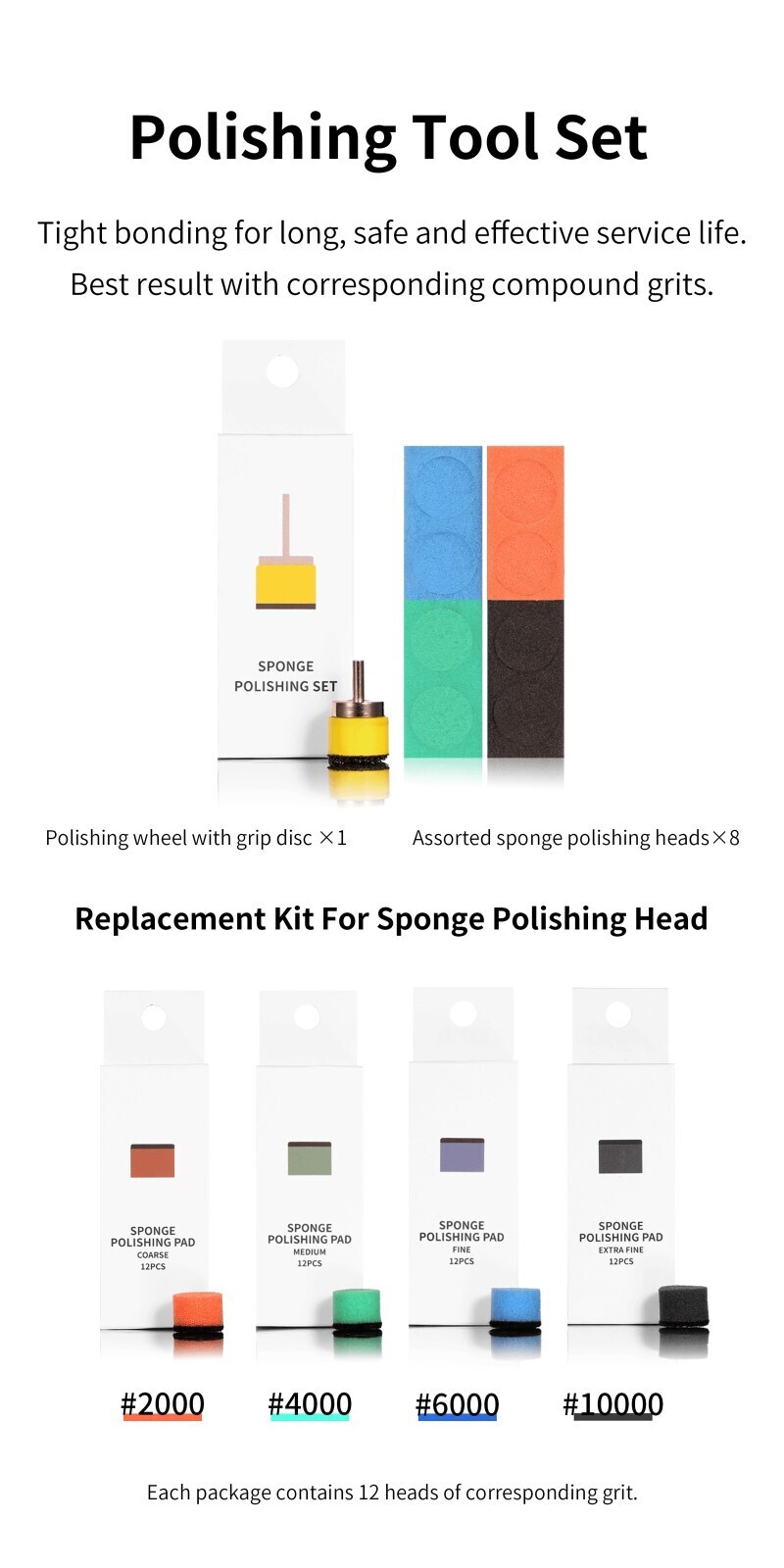 DSPIAE Sponge Polishing Pad #2000~#10000