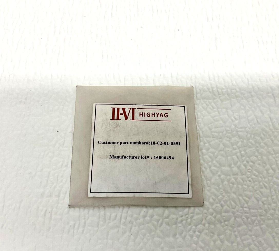 Highyag II-VI 10-02-01-0591 Laser Cover Slide 16006494 New  (VT)