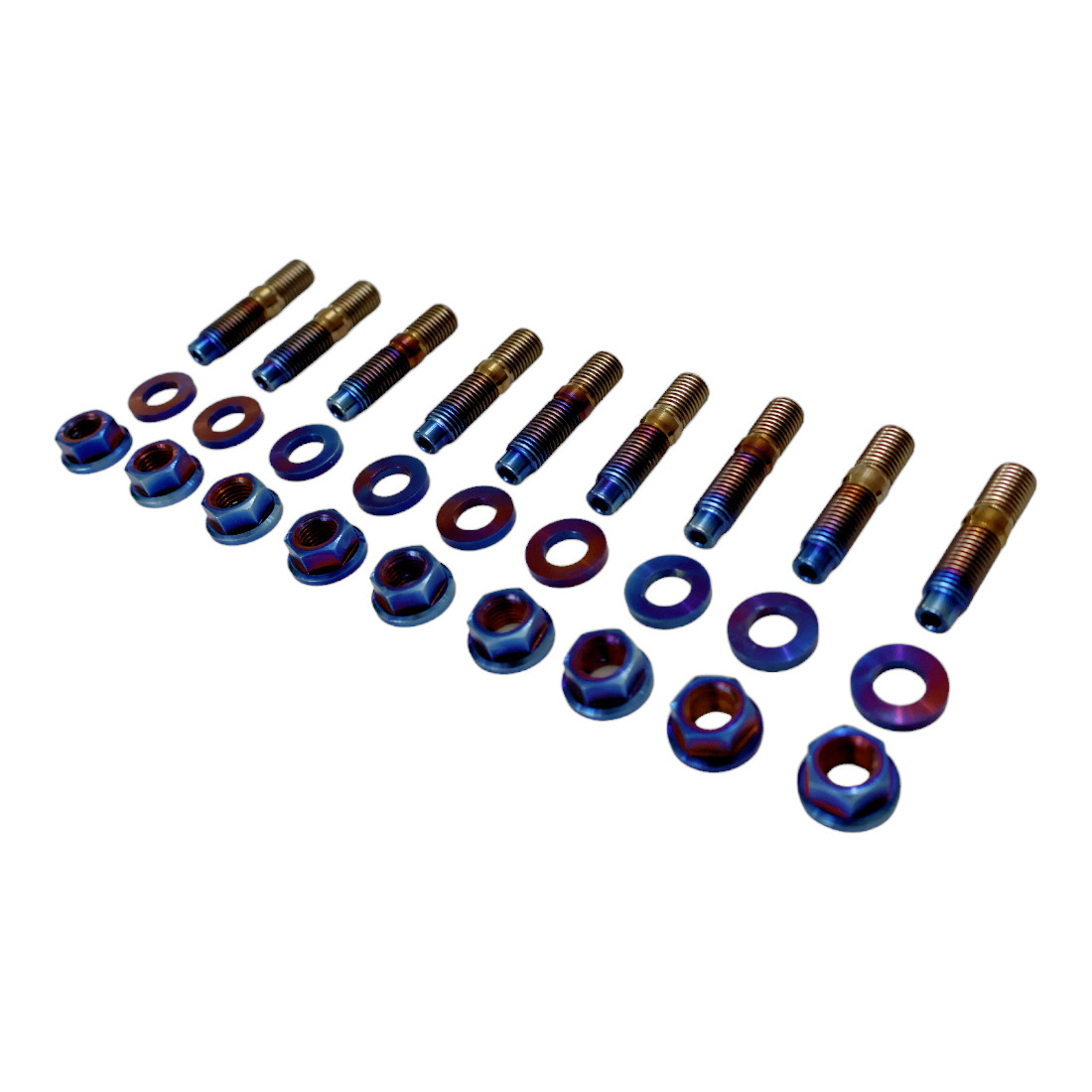 1pc SBP Titanium Exhaust Turbo Header Intake Plenum Manifold Stud Kit M8x1.25